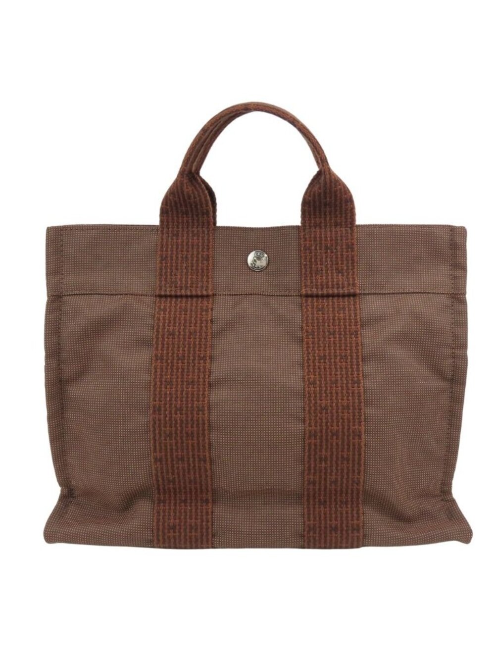 Hermes Tote Bag Her Line PM Polyester Brown New